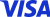 Visa logo, representing a global payment system known for secure and fast electronic transactions.